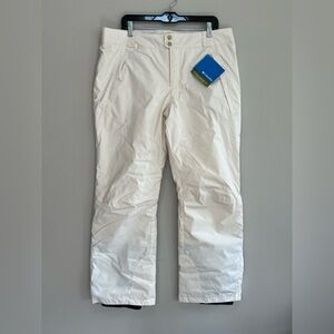 NWT Columbia Moonlight Mover II Omni Shield Ski/Snow Pants in Off White, L